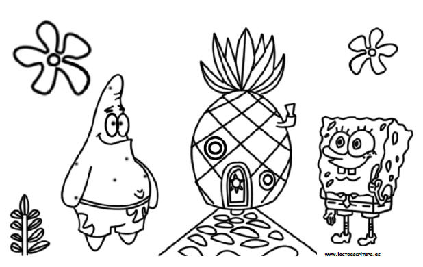 Dibujos para colorear de bob esponja - Imagui